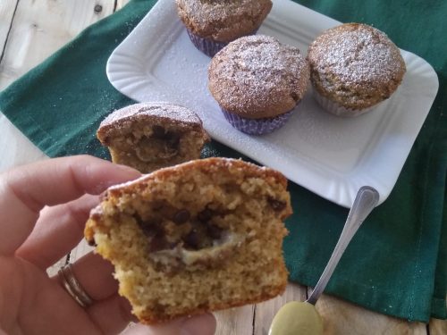 Muffin al pistacchio e cioccolato